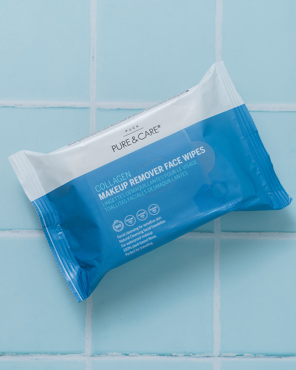Collagen Perfum free Makeup Cleansing Wipes | PUCA - PURE & CARE