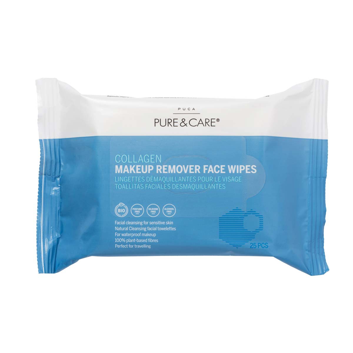 Collagen Perfum free Makeup Cleansing Wipes | PUCA - PURE & CARE