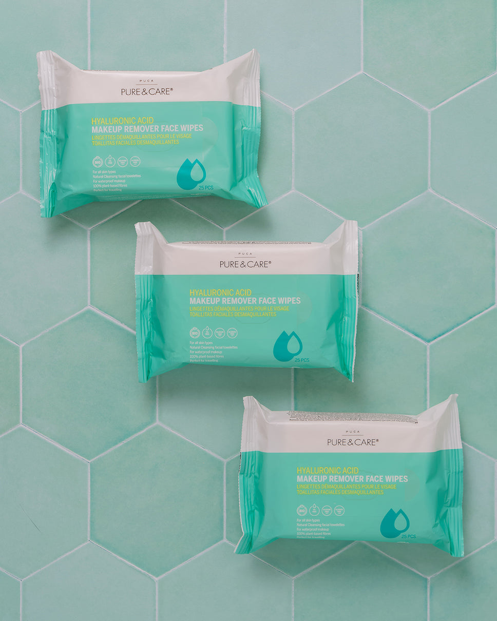 Hyaluronic Acid Makeup Cleansing Wipes | PUCA - PURE & CARE