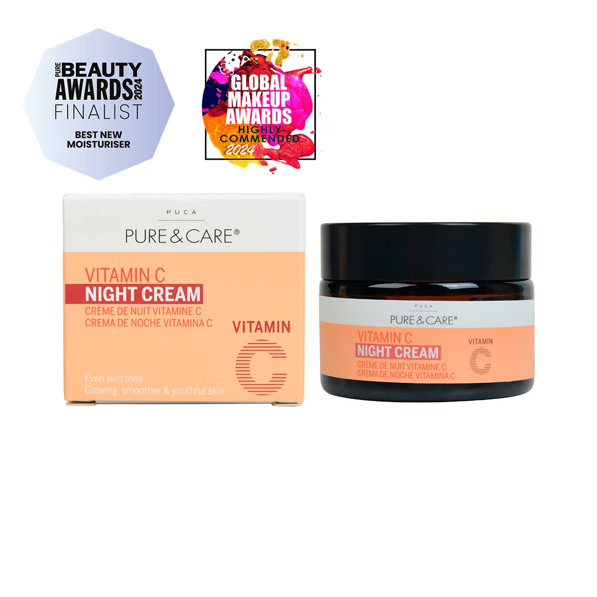 Vitamin C + Niacinamide Night Cream I PUCA - PURE & CARE