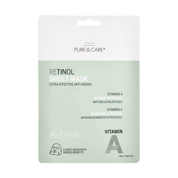 Retinol Vitamin A Sheet Mask | PUCA - PURE & CARE