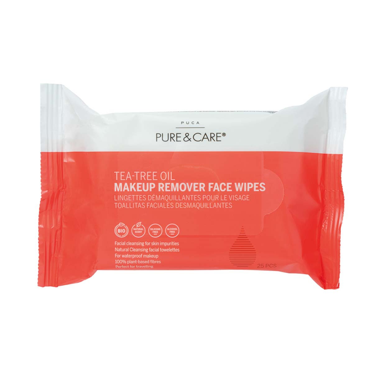 Tea Tree Oil Makeup Cleansing Wipes | PUCA - PURE & CARE