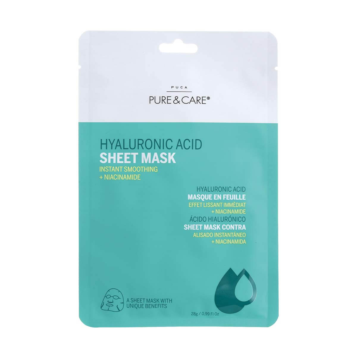 Hyaluronic Acid Sheet Mask | PUCA - PURE & CARE