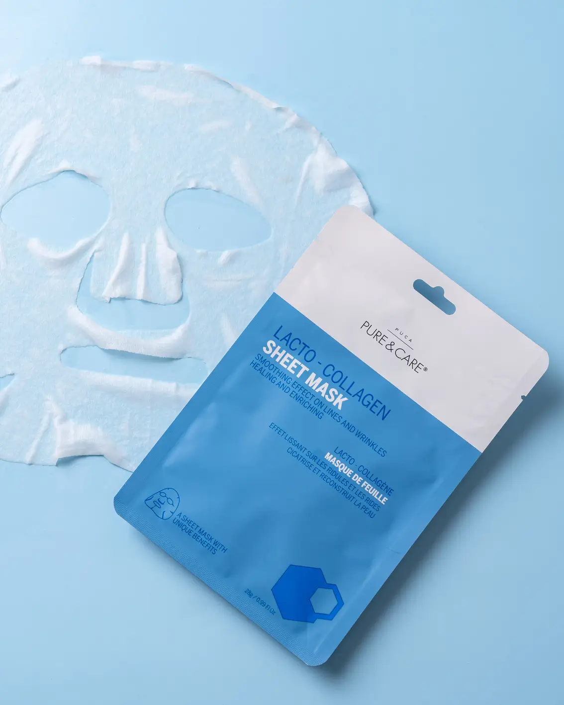 パック・フェイスマスク DermaFleece Collagen Fleece Mask PURE Dermafleece Mask Collagen Pure 1pc - Zendevie