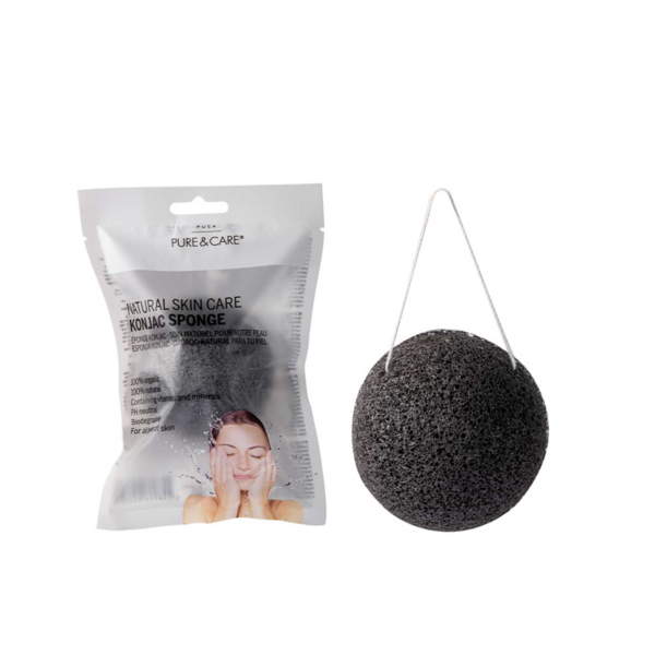 Konjac Sponge Charcoal | PUCA - PURE & CARE