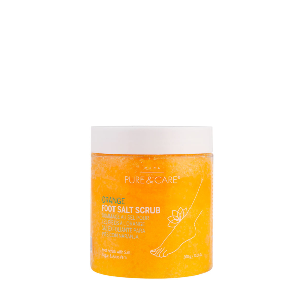 Orange foot salt scrub I PUCA - PURE & CARE