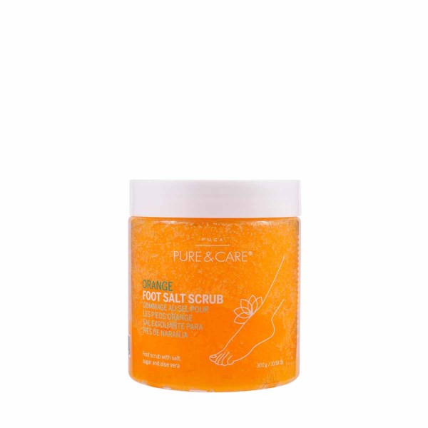 Orange foot salt scrub I PUCA - PURE & CARE
