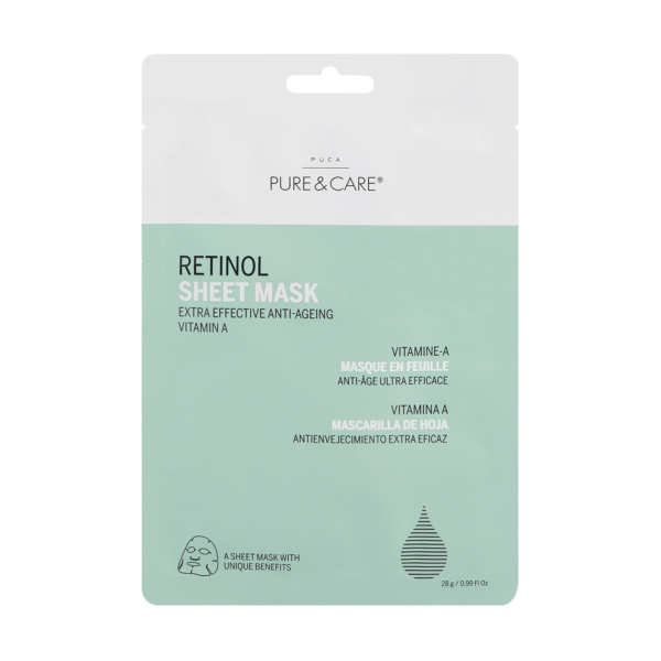 Retinol Vitamin A Sheet Mask | PUCA - PURE & CARE