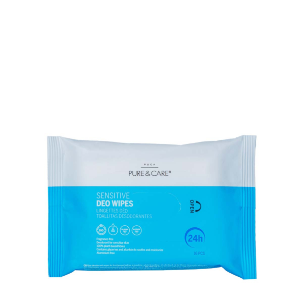 Sensitive skin deo wipes I PUCA - PURE & CARE