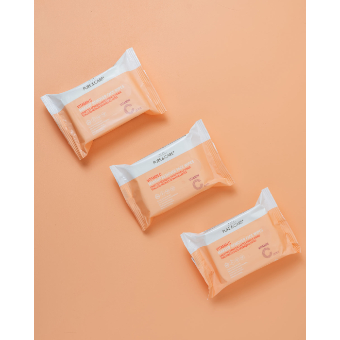 Vitamin c makeup remover face wipes | PUCA - PURE & CARE