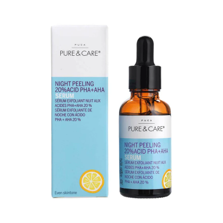 Serum 20% ACID Night Peeling PHA+AHA | PUCA - PURE & CARE